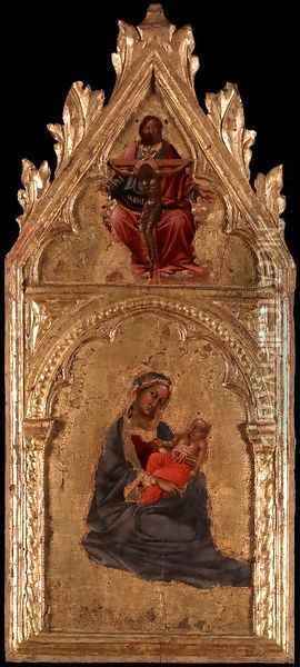 Virgin and Child Oil Painting - Angelo di Puccinelli