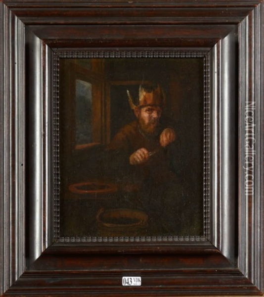Vieil Homme Au Chapeau Oil Painting - Joos van Craesbeeck