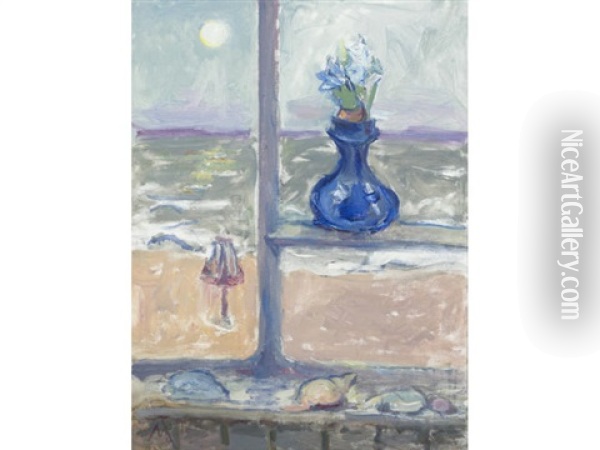 South Lookout, Aldeburgh Oil Painting - Margaret Thomas