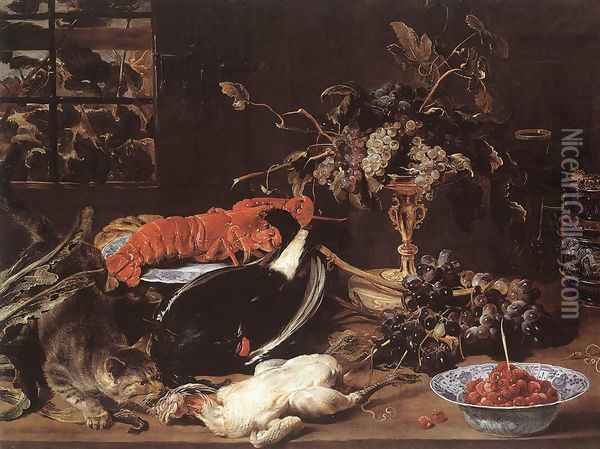 Still-life with Crab and Fruit Oil Painting - Frans Snyders