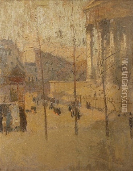La Madeleine, (paris) At Dusk Oil Painting - Frank Edwin Scott