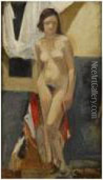 Desnudo Femenino Oil Painting - Xavier Nogues