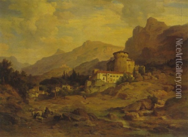 Castello Von Rovereto Oil Painting - Albert Emil Kirchner