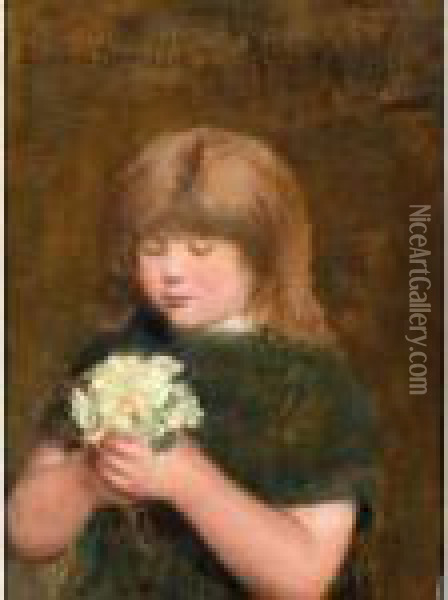 A Posy Of Primroses Oil Painting - Robert Gemmell Hutchison