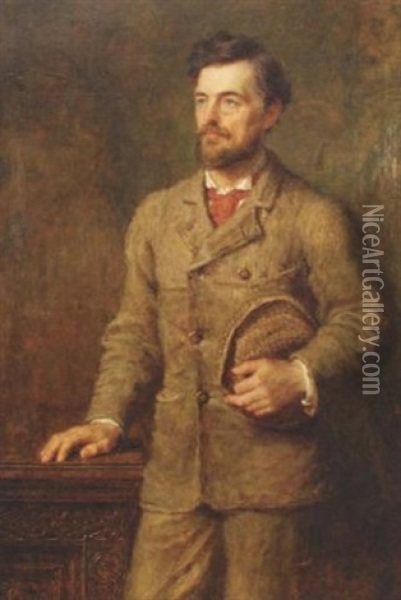 Portrait Of John Paley Oil Painting - Carl Wilhelm Friedrich Bauerle