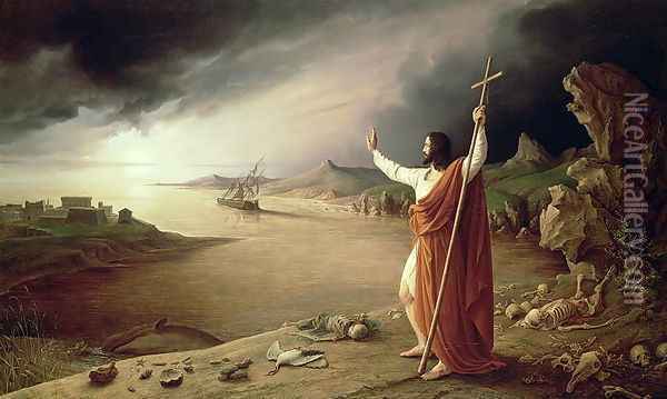 Apocalypse, 1831 Oil Painting - Ludwig Ferdinand Schnorr von Carolsfeld