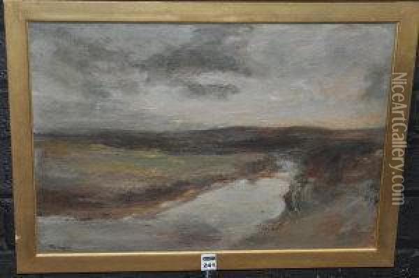 Sundown On Arran Oil Painting - James Lawton Wingate