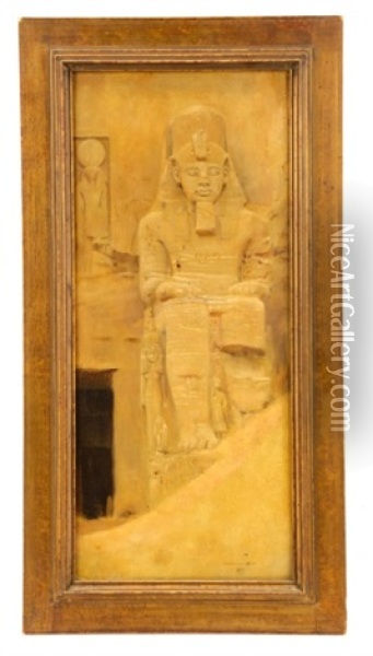 Pharaoh Oil Painting - Joseph Lindon Smith