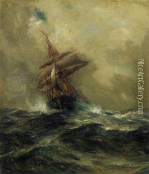A Wind That Follows Fast Oil Painting - John Ambrose Donovan
