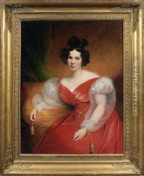 Portrait Presume De La Princesse De Lieven Oil Painting - Claude-Marie Dubufe