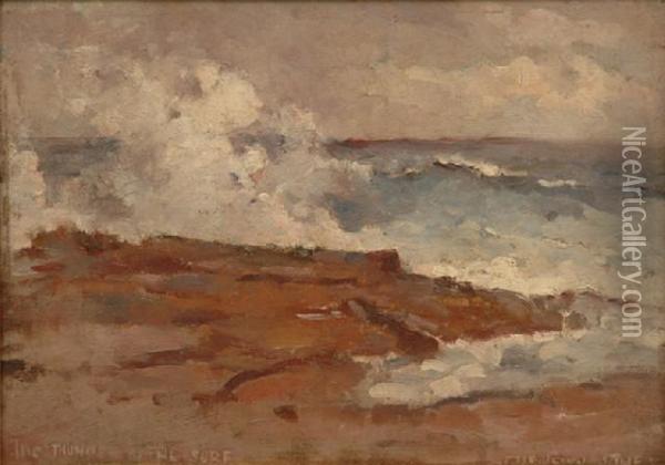The Thunder Of The Surf Oil Painting - John Llewellyn Jones