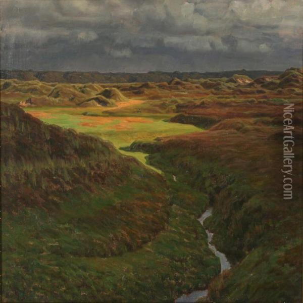 Moor Landscape Oil Painting - Henrik Gamst Jespersen