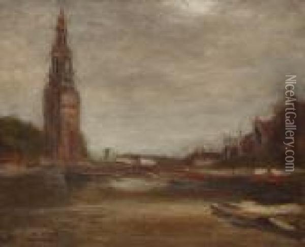Old Tower, Amsterdam Oil Painting - Joseph Morris Raphael