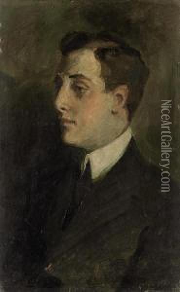 Portrait Of Vladimiro Notarbartolo Di Villarosa Oil Painting - Pierre Troubetzkoy