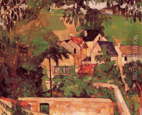 Landscape At Auvers Oil Painting - Paul Cezanne