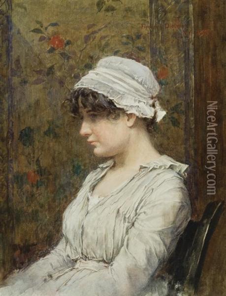 Portrait Of Mary G. Tolman Oil Painting - Frederick Dielman