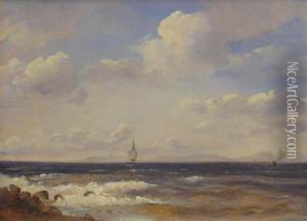 Marine Oil Painting - Emanuel Larsen