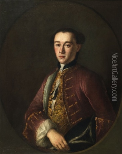 A Portrait Of A Young Gentleman Oil Painting - Alessandro Longhi