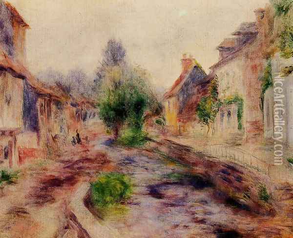 The Village Oil Painting - Pierre Auguste Renoir