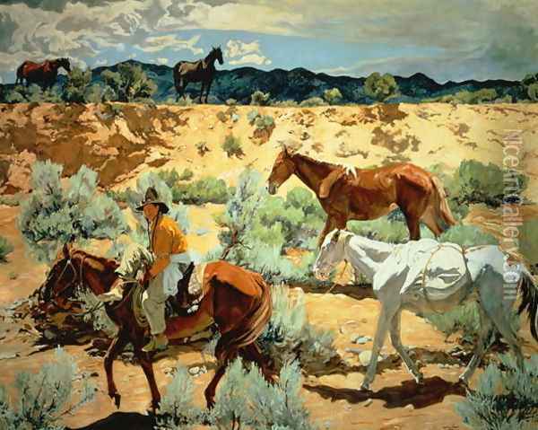 The Southwest Oil Painting - Walter Ufer