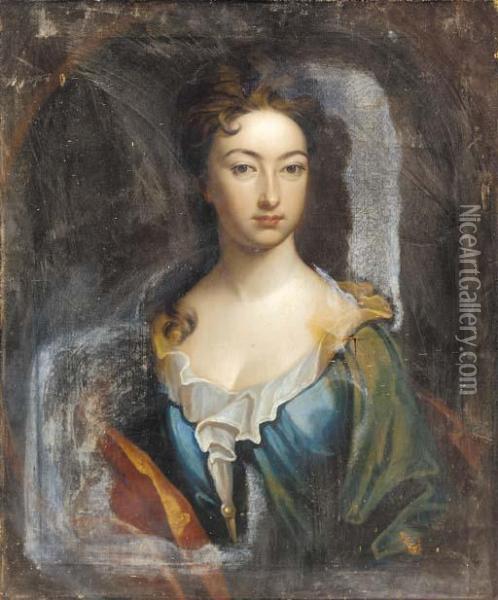 Portrait Of A Lady Oil Painting - Sir Godfrey Kneller