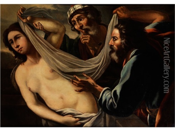 Susanna Und Die Alten Oil Painting - Gregorio Preti