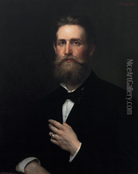 Portrait Des Joseph Carl Achaz Freiherr Von Doblhoff Oil Painting - Karl von Blaas