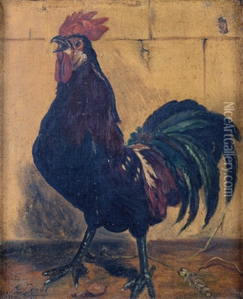 Coq Oil Painting - Albert Joseph Penot