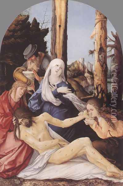 The Lamentation Of Christ 1518 Oil Painting - Hans Baldung Grien