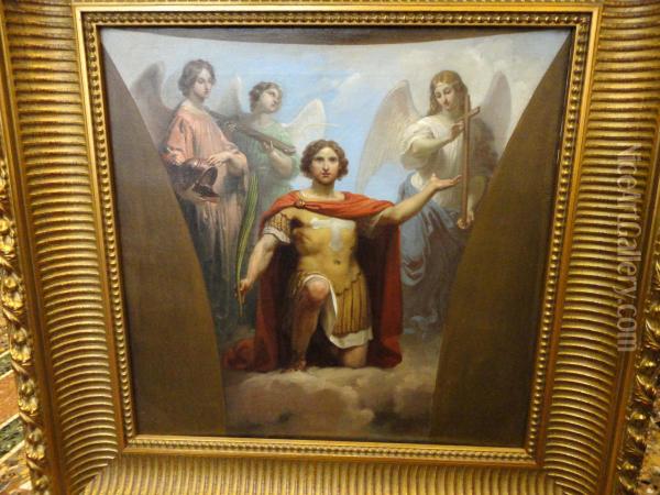 Scena Religiosa Oil Painting - Francesco Gonin