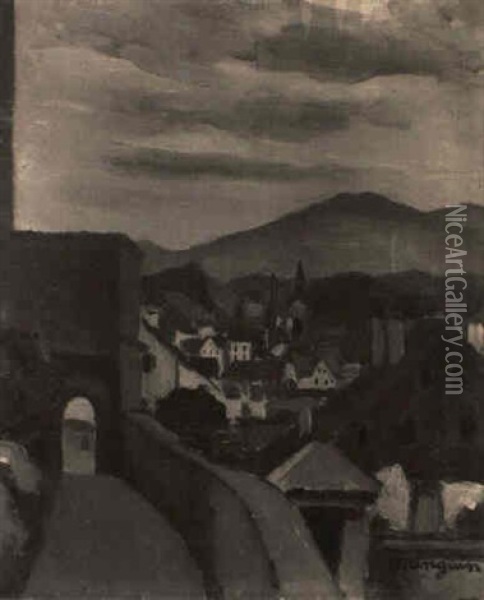 Ansicht Von Rapperswil, Vom Schlos Aus Oil Painting - Henri Charles Manguin