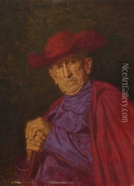Kardinal Oil Painting - Wilhelm Loewith
