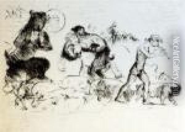 Suzanne Et Les Vieillards Oil Painting - Lovis (Franz Heinrich Louis) Corinth