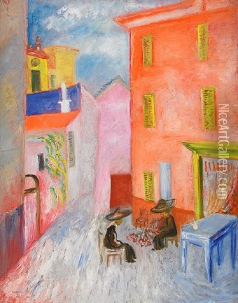 Spetsknypplerskor - Le Puy Oil Painting - Sigrid (Maria) Hjerten