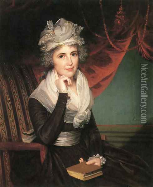 Mrs. John Rogers (Elizabeth Rodman Rogers) Oil Painting - James Earle