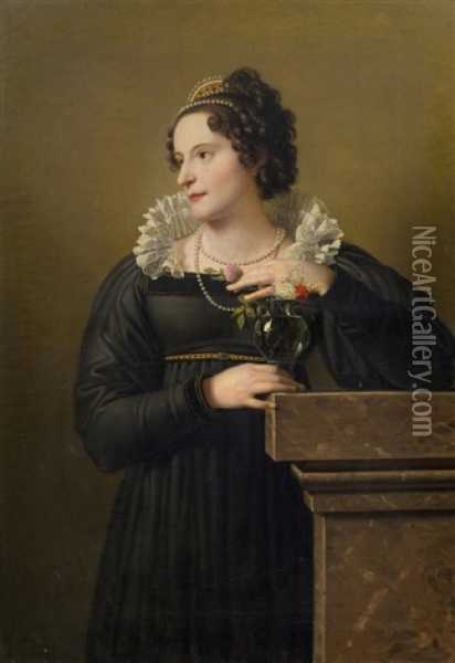Bildnis Florentina Troclet-fautz Oil Painting - Johann-Peter Krafft