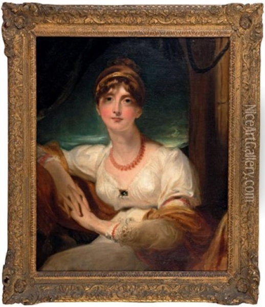 Portrait De Lady Harriet Hamilton (1781-1803) Oil Painting - Thomas Lawrence