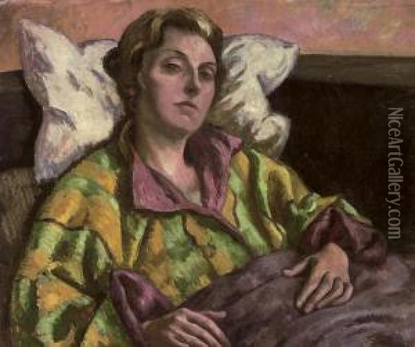 Portrait Of Helen Anrep; And Twelve Further Oils Oil Painting - Roger Eliot Fry