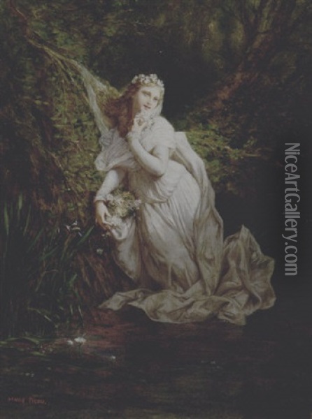 Ophelia Oil Painting - Henri Pierre Picou