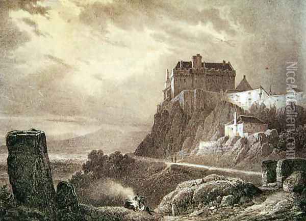 Stirling Castle, engraved by Villeneuve Oil Painting - Pernot, Francois Alexandre