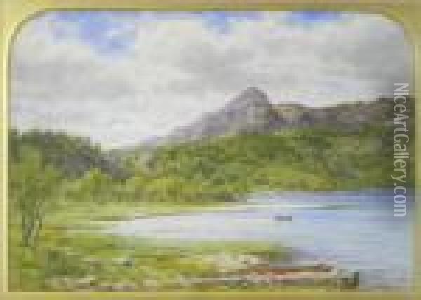 In The Highlands Oil Painting - Waller Hugh Paton