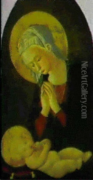 Madonna Col Bambino Oil Painting -  Pier Francesco Fiorentino