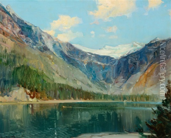 Avalanche Lake, Glacier National Park Oil Painting - Oliver Dennett Grover