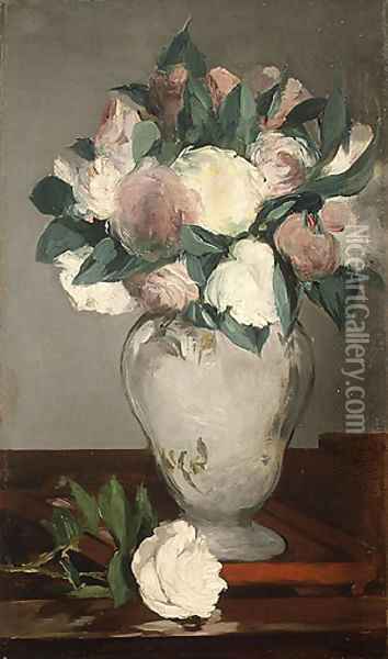 Peonies Oil Painting - Edouard Manet