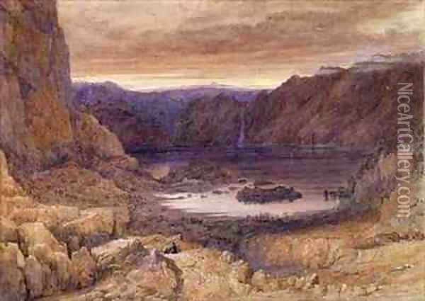 A Mountain Lake Norway Oil Painting - Francis Danby