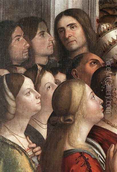 Apotheosis of St Ursula (detail) 1491 Oil Painting - Vittore Carpaccio