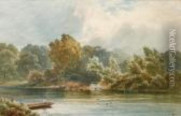 Thames Ditton Oil Painting - George Vicat Cole