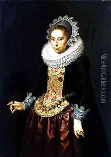 Portrait of a Young Lady Oil Painting - Nicolaes (Pickenoy) Eliasz