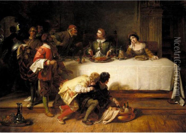 The Banquet Oil Painting - Henry Courtney Selous