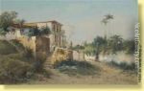 Villa Sur La Cote Mediterraneenne Oil Painting - Henri Langerock
